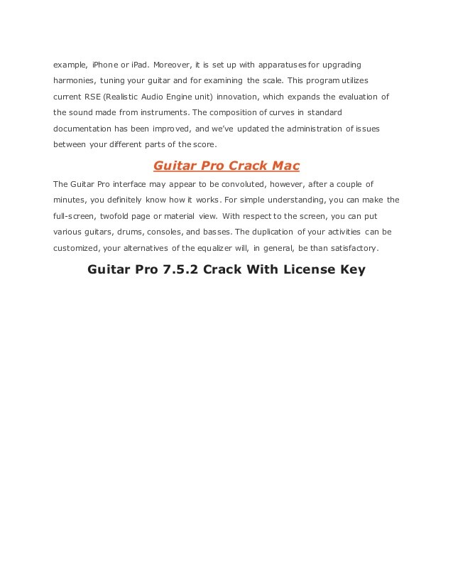 guitar pro 7 mac with keygen